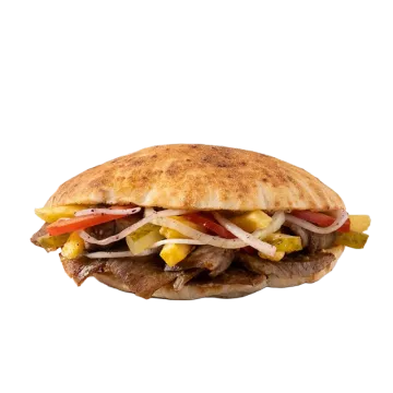 Döner Rindfleisch im Fladenbrot