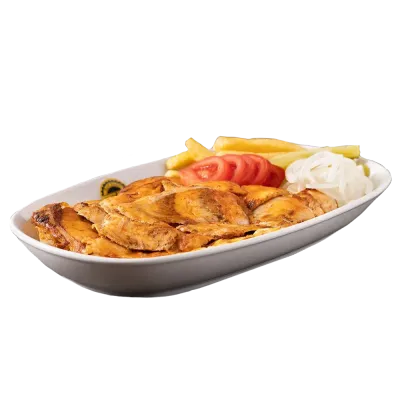Dönerteller Chicken mit Pommes und Salat