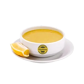 Warme Linsensuppe mit Zitrone