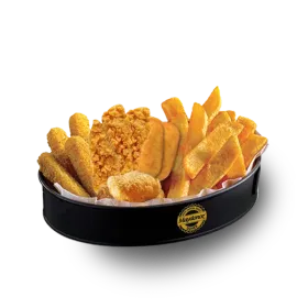 Snack Teller mit Fingerfood und Pommes